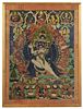 Tibetan Thangka of Tantric Ritual