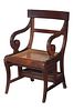 Regency Style Mahogany Metamorphic Chair/Library Steps