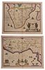 Blaeu and Jansson - Two Maps of Ethiopia and Guinea