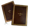 Two Leatherbound Volumes of Signatures