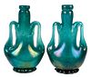 Near Pair Ercole Barovier "Eugeneo" Glass Lamp Bases