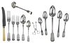 English Silver and Set of Silver Plate Flatware
