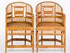 4777435: Pair of Chinese Bamboo Tub Chairs, 20th Century KL7CC