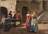 4643785: Martelli, Italian School, Village Scene, Oil on
 Canvas, Probably 19th Century KL6CL