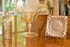 4368458: Venetian Glass Compote, Plate and an English Bottle
 with Gilt Highlights C8GAF