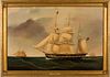 4419919: Attributed to James Murday (British, 19th Century),
 The Barque Ann Martin, Oil on Canvas T8KBL