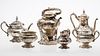4419954: Black, Starr & Frost Sterling Silver Repousse 6
 Piece Tea and Coffee Service T8KBQ