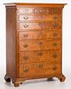 4419957: Chippendale Walnut Tall Chest of Drawers, Pennsylvania, 18th Century T8KBJ