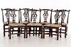 4419975: 7 Chippendale Style Mahogany Side Chairs, 19th Century T8KBJ