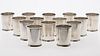 4269357: Group of 14 Fisher Sterling Silver Mint Julep Cups E1REQ