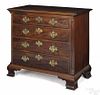 Philadelphia Chippendale mahogany chest of drawers, ca. 1770, with four drawers