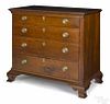 Pennsylvania Chippendale walnut chest of drawers, ca. 1795, the top drawer inlaid S. Taylor