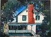 4058126: Eleanor Torrey West (Georgia/Michigan, b. 1913),
 Club House, Ossabaw, Watercolor on Paper E8RDL