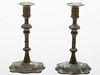 4058131: Pair of English Brass Candlesticks, Probably 18th Century E8RDJ