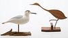 4058197: 2 Wood and Metal Bird Sculptures E8RDL