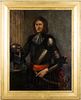 4058279: Old Master Style Portrait of a Man in Armor, 19th Century E7RDL