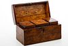 4058315: English Burlwood Domed Top Tea Caddy, 19th Century E7RDJ