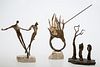 4058316: Group of 3 Emmanuel Scarnicci Gilt Metal Sculptures E7RDL