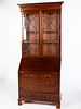 5394049: George III Style Mahogany Secretary Bookcase, 20th Century E7RDJ