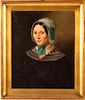 5394086: French School, Portrait of a Woman, Oil on Canvas, 19th Century EE7RDL