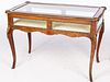 5394108: Louis XV Style Stained Beechwood and Gilt Metal
 Mounted Vitrine Table, Late 19th Century E7RDJ