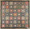 New Jersey pieced and appliqué friendship quilt, dated 1846, several squares inscribed Medford