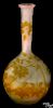 Galle cameo glass bud vase, 6 3/4'' h.