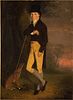 5394136: British School, Portrait of a Man and Dog, 19th Century EE7RDL