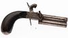 5394194: Over/Under Percussion Traveling Pistol, Mid-19th Century E7RDS