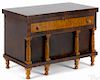 Pennsylvania Empire tiger maple and mahogany sideboard form dresser box, ca. 1840, 11 3/4'' h.