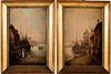 5394247: R. Felisa (19th Century), Two Works: Two European
 Harbor Scenes, Oil on Board, 19th Century E7RDL