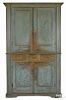 Mid-Atlantic painted pine and poplar wall cupboard, late 18th c.