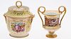 3984790: Coalport 'Church Gresley' Fruit Cooler and an English
 Floral Urn, 19th Century E6RDF