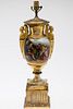 3984795: Frencch Porcelain Urn Decorated with Musicians,
 Now Mounted as a Lamp, 19th Century E6RDF