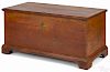 Pennsylvania hard pine blanket chest, late 18th c., retaining an old red surface