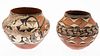 5394365: Two Native American Painted Terracotta Storage Pots EE7RDA