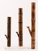 5409111: Three Chinese Bamboo and Metal Opium Pipes E7RDC