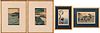 5409149: Utagawa/Ando Hiroshige (1797-1858) 4 Japanese Woodblock
 Prints, 19th Century and Later E7RDC