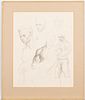 3863009: Paul Goadby Stone (Savannah, 1928-1976), Figure
 Study, Pencil on Paper E4RDL