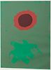 3863047: Adolph Gottlieb (New York, 1903-1974), Chrome Green,
 Color Screenprint E4RDO