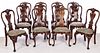 3863048: 12 Stickley for Colonial Williamsburg Queen Anne
 Style Mahogany Dining Chairs, 20th Century E4RDJ