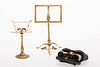 3753354: 2 Miniature Music Stands and a Pair of French Mother
 of Pearl Opera Glasses E3RDJ