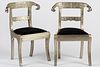 3753362: Pair of Anglo-Indian Regency Style Silvered Metal
 Side Chairs, 20th Century E3RDJ