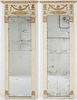 3753419: Pair of Neoclassical Painted Pier Mirrors, 19th Century E3RDJ