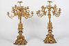 3753436: Pair of Large 12-Light Rococo Style Bronze and
 Gilt-Bronze Candelabras, 19th Century E3RDJ