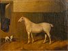 3753507: J. C. Partridge (English, Late 19th Century), Portrait
 of a White Horse in a Stable, O/C E3RDL