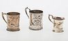 3753512: 3 English and American Silver Handled Cups E3RDQ