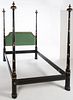 3753523: Black and Gold Painted Bedstead E3RDJ