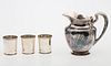 3753577: Gorham Sterling Silver Water Pitcher and 3 Mint
 Julep Cups, 19th/20th Century E3RDQ