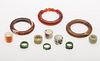 3776796: Group of 11 Chinese Jade, Agate and Carnelian Bracelets and Rings E3RDC